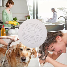 Load image into Gallery viewer, Hair Catcher Round Silicone Hair Stopper with Suction Cup - Pack of 2 (White)