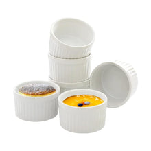 Load image into Gallery viewer, Set of 6 Porcelain Ramekins (4oz)