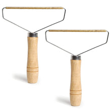Load image into Gallery viewer, Pet Hair Removers for Carpet, with Wooden Handle and Double-Sided Metal Scraper (Pack of 2)