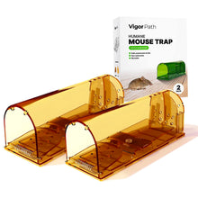 Load image into Gallery viewer, Humane Mouse Trap - Reusable and Eco-Friendly - Catch and Release Mouse Trap (Brown)