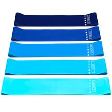 Load image into Gallery viewer, Resistance Bands - 5 Exercise Workout Levels for Home Gym Long Exercise Workout – Essential Fitness Equipment for Training, Yoga (Blue)