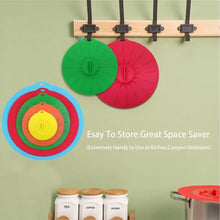 Load image into Gallery viewer, Set of 5 Silicone Lids - Includes 5 Sizes(XS, S, M, L, XL) BPA-Free (Blue)