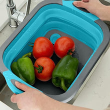 Load image into Gallery viewer, Collapsible Cutting Board - Portable Multi-Purpose Dish Tub (Blue)