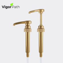 Load image into Gallery viewer, Gold Coffee Syrup Pump - Fits 25.4oz/750ml bottles (Pack of 2)