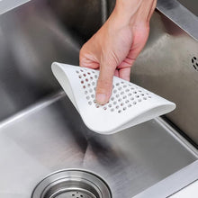 Load image into Gallery viewer, Shower Drain Hair Catcher - 5.7- inch Square Drain with Suction Cups 2 Pack (Grey)
