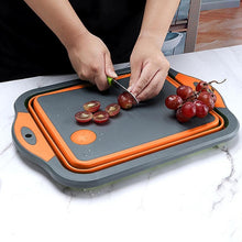 Load image into Gallery viewer, Collapsible Cutting Board - Portable Multi-Purpose Dish Tub (Orange)