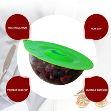 Load image into Gallery viewer, Set of 5 Silicone Lids - Includes 5 Sizes(XS, S, M, L, XL) BPA-Free (Green)