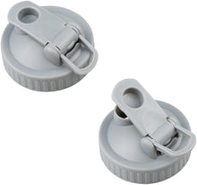 Load image into Gallery viewer, 2 Pack Regular Mouth Flip Cap Mason Jar Lids for Mason Jars - Airtight Sealing, Leak-Proof Design, and Convenient Pouring Spout (Jars Sold Separately) (Gray)