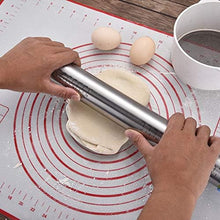 Load image into Gallery viewer, 2 Pack - Non-Stick Silicone Baking Mat - (15.7'x19.7'inch) Pastry Mat with Measurements Perfect for for Pizza, Cake, Fondant, Cookies and Bread Making - Medium