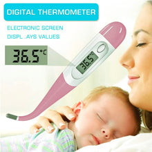 Load image into Gallery viewer, Accurate Digital Oral Thermometer - Rectal and Underarm Temperature Measurement for Fever Monitoring (Pink)