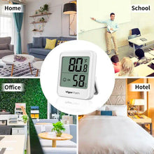 Load image into Gallery viewer, Digital Hygrometer Indoor Thermometer - AAA Battery-Powered Humidity Gauge (White)