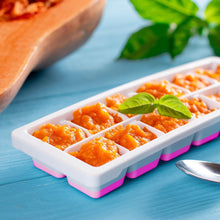 Load image into Gallery viewer, 2 Pack Silicone stackable Ice Cube Trays - (White+Pink)