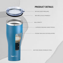 Load image into Gallery viewer, Insulated Tumbler Cup with Slide Lid - 40oz (Dark Blue)