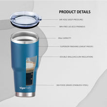 Load image into Gallery viewer, Insulated Tumbler Cup with Slide Lid - 30oz (Dark Blue)