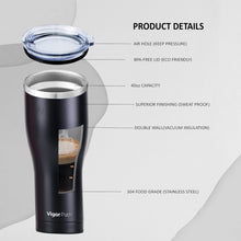 Load image into Gallery viewer, Insulated Tumbler Cup with Slide Lid - 40oz (Black)