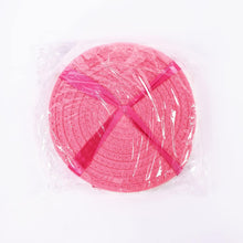 Load image into Gallery viewer, 100% Cotton Thread Weave Potholders and Trivets - Stylish Coasters, Hot Pads, Hot Mats, Spoon Rest (Set of 3) - Pink