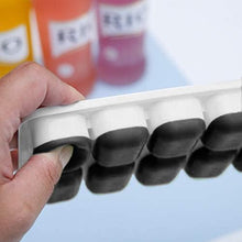 Load image into Gallery viewer, 2 Pack Silicone stackable Ice Cube Trays - (White+Black)