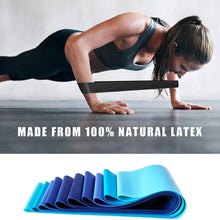 Load image into Gallery viewer, Resistance Bands - 5 Exercise Workout Levels for Home Gym Long Exercise Workout – Essential Fitness Equipment for Training, Yoga (Blue)