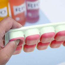 Load image into Gallery viewer, 2 Pack Silicone stackable Ice Cube Trays - (White+Pink)