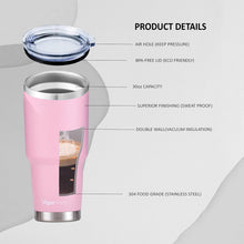 Load image into Gallery viewer, Insulated Tumbler Cup with Slide Lid - 30oz (Pink)