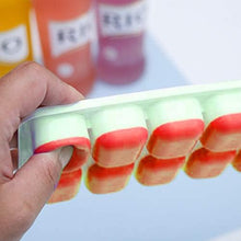 Load image into Gallery viewer, 2 Pack Silicone stackable Ice Cube Trays - (White+Red)