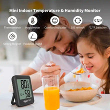 Load image into Gallery viewer, Digital Hygrometer Indoor Thermometer - AAA Battery-Powered Humidity Gauge (White)