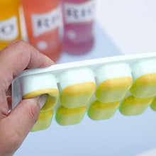 Load image into Gallery viewer, 2 Pack Silicone stackable Ice Cube Trays - (White+Yellow)