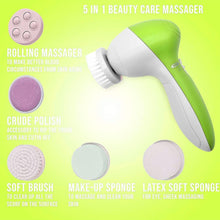 Load image into Gallery viewer, Facial Cleansing Brush - Facial Scrubber for Skin Cleansing, Exfoliating, and Massaging (Green)