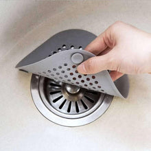 Load image into Gallery viewer, Shower Drain Hair Catcher - 5.7- inch Square Drain with Suction Cups 2 Pack (Grey)