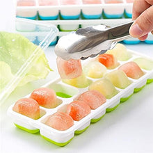 Load image into Gallery viewer, 2 Pack Silicone stackable Ice Cube Trays - (White+Green)