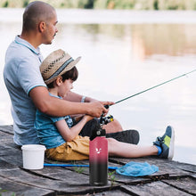 Load image into Gallery viewer, Vacuum Insulated Water Bottle (Gradient Red, 32oz)