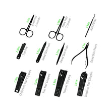 Load image into Gallery viewer, Professional Manicure Set - Portable Travel Nail Kit (26 Piece - Red and Black)