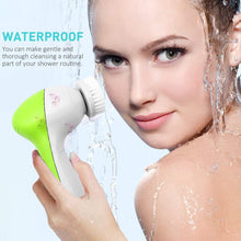 Load image into Gallery viewer, Facial Cleansing Brush - Facial Scrubber for Skin Cleansing, Exfoliating, and Massaging (Green)