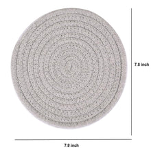 Load image into Gallery viewer, 100% Cotton Thread Weave Potholders and Trivets - Stylish Coasters, Hot Pads, Hot Mats, Spoon Rest (Set of 3) - Pink