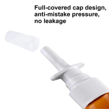 Load image into Gallery viewer, Amber Glass 1 oz Nasal Sprayer - Empty, Refillable, Travel-Sized Solution for Saline Applications (Pack of 2)