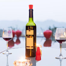 Load image into Gallery viewer, Wine Stoppers for Wine Bottles, Silicone Reusable Wine (Blue)