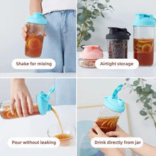 Load image into Gallery viewer, 2 Pack Wide Mouth Canning Lids with Flip-Top Seals for Mason Jars - Reusable, Leak-Proof and Ideal for Pouring Milk, Coffee, Lemonade and More (Jars not Included) - Grey