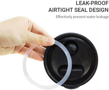 Load image into Gallery viewer, 2 Pack Regular Mouth Flip Cap Mason Jar Lids for Mason Jars - Airtight Sealing, Leak-Proof Design, and Convenient Pouring Spout (Jars Sold Separately) (Red Black)