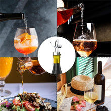 Load image into Gallery viewer, 4 Pcs Weighted Stainless Steel Liquor Bottle Pourers (Black)