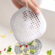 Load image into Gallery viewer, Shower Drain Hair Catcher - 5.7- inch Square Drain with Suction Cups 2 Pack (Grey)