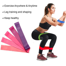 Load image into Gallery viewer, Resistance Bands - 5 Exercise Workout Levels for Home Gym Long Exercise Workout – Essential Fitness Equipment for Training, Yoga (Pink)