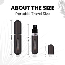 Load image into Gallery viewer, Portable Mini Refillable Perfume/Cologne Atomizer Bottle - great for travel, parties and events - Travel & toiletry accessory great for both men and women - 5ml/0.2oz (Pack of 2 - Gold)