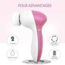 Load image into Gallery viewer, Facial Cleansing Brush - Facial Scrubber for Skin Cleansing, Exfoliating, and Massaging (Pink)