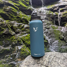 Load image into Gallery viewer, Vacuum Insulated Water Bottle (Dark Blue, 32oz)