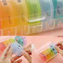 Load image into Gallery viewer, 7-Day Pill Organizer with Two Compartments Per Day (Black)