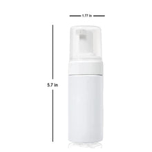Load image into Gallery viewer, 3-Pack Travel-Sized Foaming Pump Bottles - 100ml/3.3oz (White)