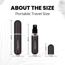 Load image into Gallery viewer, Portable Mini Refillable Perfume/Cologne Atomizer Bottle - great for travel, parties and events - Travel & toiletry accessory great for both men and women - 5ml/0.2oz (Pack of 2 - Blue)