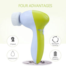 Load image into Gallery viewer, Facial Cleansing Brush - Facial Scrubber for Skin Cleansing, Exfoliating, and Massaging (Green)