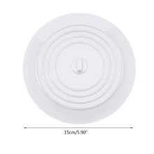 Load image into Gallery viewer, Set of 2 Silicone Tub Stoppers - 5.9 Inches Sink Stoppers (White)