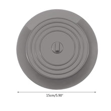Load image into Gallery viewer, Set of 2 Silicone Tub Stoppers - 5.9 Inches Sink Stoppers (Grey)
